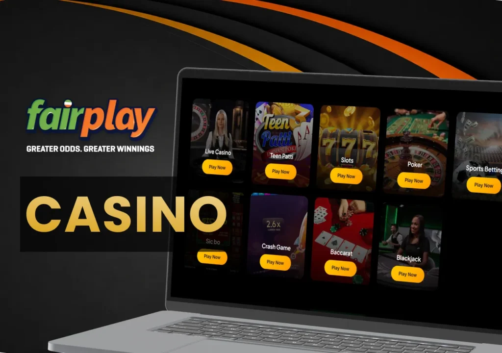 Fairplay features slots, table games and other popular online casino games.